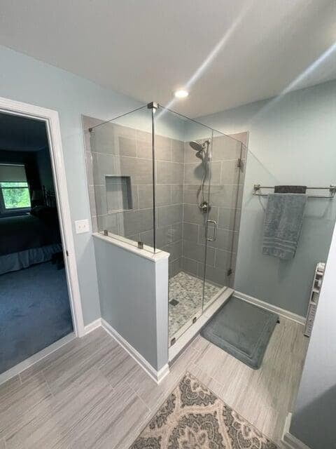 Bathroom Remodel - Canton, GA - Walk-In Shower After
