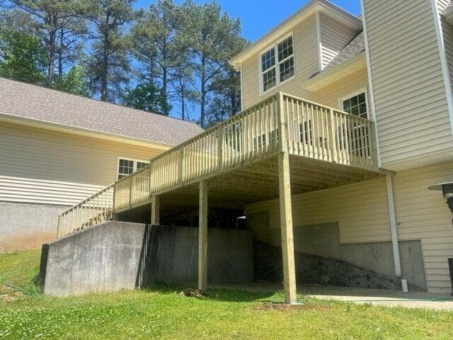 Deck Remodel - Canton, GA - Below View