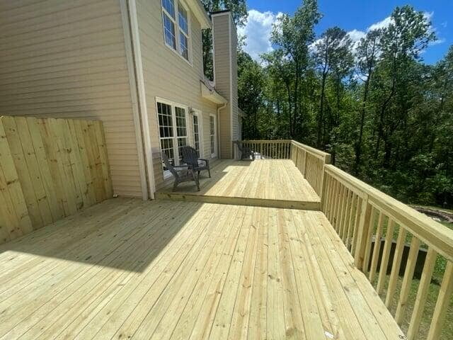 Deck Remodel - Canton, GA - Top of Stairs Patio View